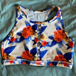 Born Primitive the Knotted Up sports bra in Aloha Blue large